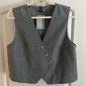 H & M Divided Vest- Gray